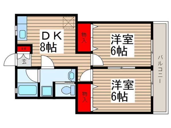 グリーンエイトの物件間取画像